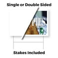 thumbnail image 3 of Fried Pies Yard Sign 5 Pack of 18 Inch x 24 Inch Single Sided Weatherproof Heavy-Duty Plastic with Stake | Sweet and Savory Snacks, Freshly Baked, Carnival Treats | Made in USA, 3 of 7