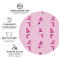 thumbnail image 4 of Gaeub Pink Scarf Snowman Print 6 Pcs Leather Coasters for Drinks ,Drink Coasters Sets,Drink Table Cup Coasters for Living Room Kitchen Coffee Decor,Round Shape, 4 of 7