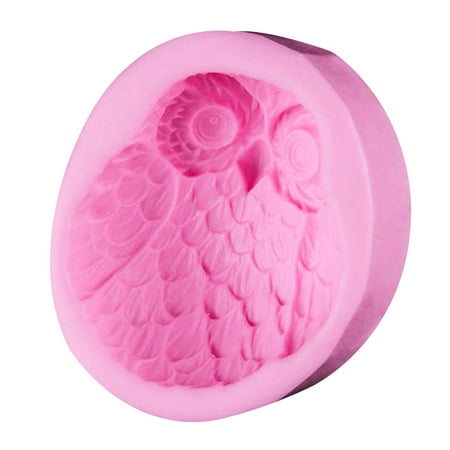 

Silicone Mold Owl Liquid Cake Baking Tools for Cakes Mould Decorating Mould Fondant Moulds (Pink)