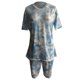 thumbnail image 3 of Puntoco Conjunto casual de manga corta con estampado suelto de dos piezas de verano sexy a la moda para mujer Puntoco Puntoco-5301, 3 of 4