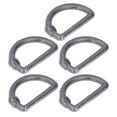 thumbnail image 4 of 5Pcs D Rings Zinc Alloy Sturdy Durable Multifunctional Wide Application Metal D Rings for Bag Backpack BeltGray, 4 of 14