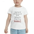 thumbnail image 2 of I Demand to Speak to My Nana Cute Toddler Tshirts for Boys Girls (White, 4T), 2 of 5