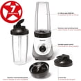 thumbnail image 3 of Personal blender 7 set - two 828 cups - two blades - high, low and pulse modes - 300 - perfect for smoothies!, 3 of 5