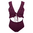 thumbnail image 3 of Womens One Piece Swimsuit,Plus Size Tankini Set One Piece Style Swimsuit With Padded Top Comfortable Swimwear Ensemble for Beach Full Coverage And Support,Swimsuits for Women,L, 3 of 5