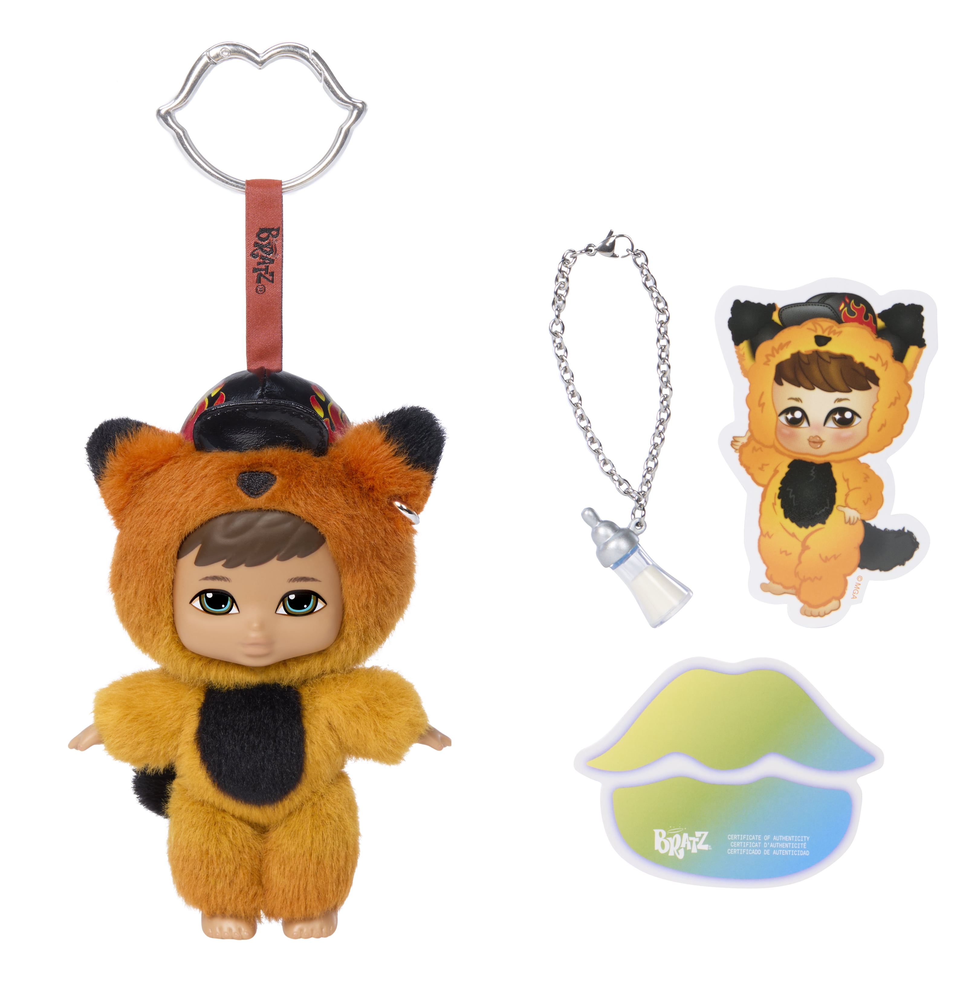 Bratz Bratziez Iconz Bestiez Plush Blind Box with Charm Clip and Accessory, Collectible Characters