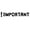 Black, variant on Printtoo Important Self Inking Rubber Stamp Pre-Inked Office Stamp- Home Office Business Stationery, Black- 42 x 9 mm