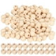 thumbnail image 1 of 5 Pack Wooden Beads Natural Round Loose Rustic Country DIY Hand Made Jewelry Making Materials(Natural Color 12mm 80pcs), 1 of 5