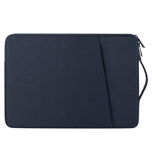 Funda impermeable para portátil de 13,3 pulgadas, fibra de poliéster, bolsa de almacenamiento para portátil a prueba de golpes, azul oscuro-13,3 pulgadas