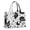 Black And White, variant on Large Capacity Tote Bag,Black and Gray Halloween Bats Handbag Fashion Luxury Tote Bag,15.7"x13"x 5.1" Inches,Laptop Compatible