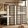 thumbnail image 4 of HOMCOM 6 Panel Room Divider, 5.6 ft Folding Privacy Screen, Black, 4 of 10