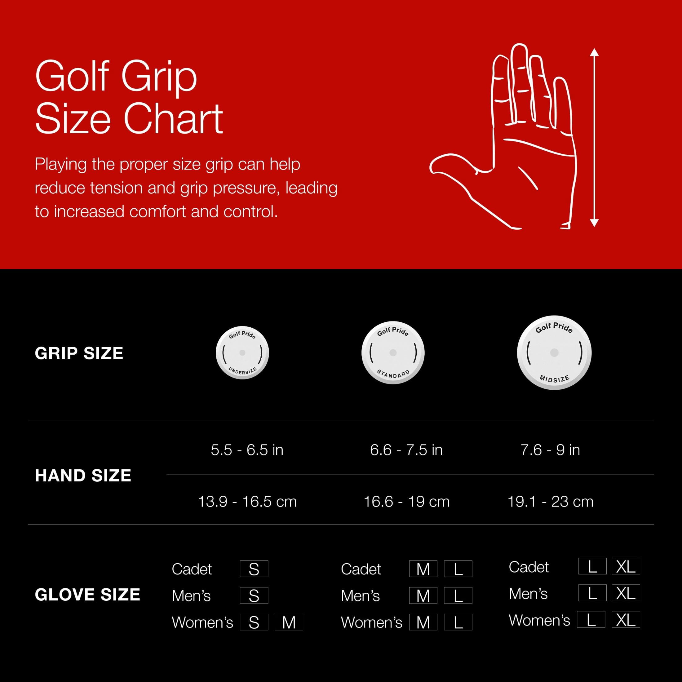 Golf Pride CP2 WRAP UNDERSIZE 58 Golf Club Grip - Black