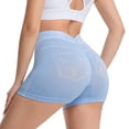 thumbnail image 2 of DailyTrove Women's High Waisted Biker Shorts - Tummy Control Stretch Workout Shorts for Gym & Yoga, 2 of 5