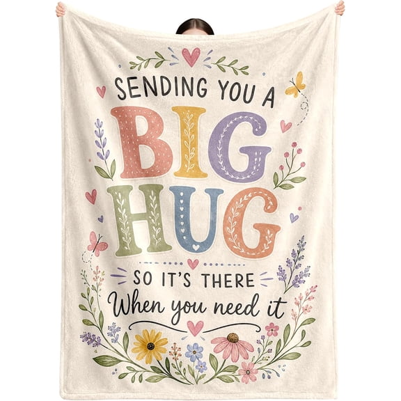 Get Well Gifts for Women,Thank You Gifts for Women, Get Well Soon Blankets | Gifts for Women After Surgery, Hug Blanket, Thinking of You Inspirational Encouragement Feel Better Present for Female