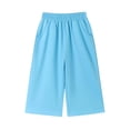 thumbnail image 3 of Rvasteizo Toddler Girls Wide Leg Pants Fall Winter Elastic Waist Cotton Fabric Fashion Casual Bottoms for Kids 1-9Y 6 Years, 3 of 5