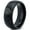 Black Dome Polish Tungsten, variant on Tungsten Heart Love Hippy Boho Emoji Band Ring 8mm Men Women Comfort Fit Black Dome Polished