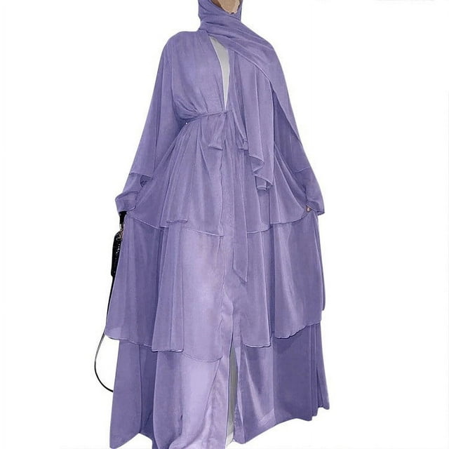 Gspmoly Robe pour Femmes, Robe Cardigan Ample Colorée à Grande Manches Longues pour Femmes, Robe à Manches Longues à Col en V, Robes de Cocktail pour Femmes, Cadeaux de Vacances