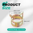 thumbnail image 2 of Uxcell 20pcs Spring Band Type Hose Clamps 12.5mm Fuel Line Hose Spring Clip Silicone Vacuum Hose Pipe Clamp Low Pressure Tube Clip Fastener, Colorful, 2 of 7
