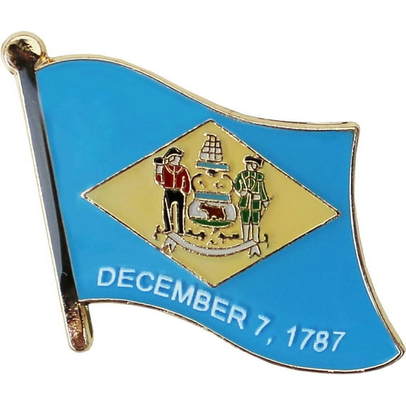 Delaware Flag Lapel Pin
