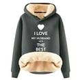 thumbnail image 2 of Aqestyerly Sweat à Capuche d'Hiver Chaud pour Femmes avec Poche Manches Longues, 2 of 3