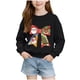thumbnail image 2 of Sudadera sin capucha para niños, con estampado navideño, cuello redondo, manga larga, forro polar, para niños de talla mediana a grande, blusa de poliéster para niños., 2 of 6