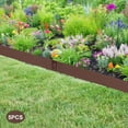 thumbnail image 5 of Black Brown Grey Landscape Edging Bendable Metal Garden Lawn Border 5x39'', 5 of 12