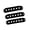 Black, variant on PC-0406 Set of 3 Plastic Pickup Covers for Stratocaster®