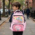 thumbnail image 6 of Garronmavis Axolotl Boba Girls Backpack Adjustable Shoulder Straps School Bag Multi-Pocket Book Bag 17 inch for 8-12 Elementary School Students Back to School Gift, 6 of 8