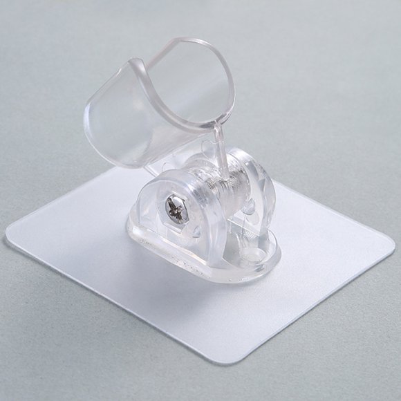 TABLETREANDS 2Ud Soportes Ajustables Para Cabezal De Ducha Transparentes De ABS Para Montaje En Pared