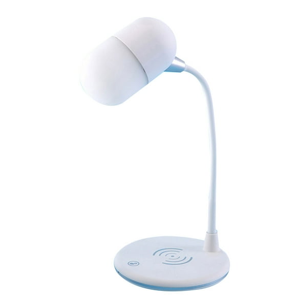 Cateissary L4 3-en-1 Altavoz Bluetooth Teléfono móvil inalámbrico Lámpara de para el hogar Altavoz Cables de audio/vídeo blanco