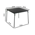 thumbnail image 5 of FurnitureR 33.5-inch Square Foldable Table with PU Padded Tabletop, Portable Folding Card Table Collapsible Legs Saving Space for Indoor/Outdoor Home, Parties, Picnics, and Games, No Assembly, Black, 5 of 7