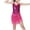 Hot Pink, variant on Girls Sequin Dance Dress Kids Sleeveless V Neck Fringe Dress Toddler Kids Tassel Dress