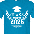 thumbnail image 4 of Inktastic Class of 2025 with Graduation Cap and Wings T-Shirt, 4 of 5