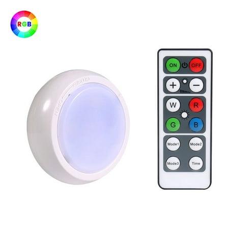 

3/6x LED Kitchen Under Cabinet Lights Closet Cupboard Night Lamp Dimmable Remote