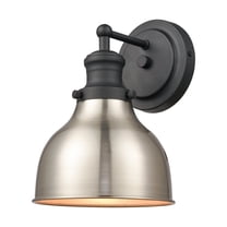 Elk Home 7-Inch Wide Haralson Vanity Light, Traditional, Charcoal