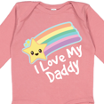 thumbnail image 4 of Inktastic I Love My Daddy Boys Girls Star Rainbow Boys or Girls Long Sleeve Baby Bodysuit, 4 of 5