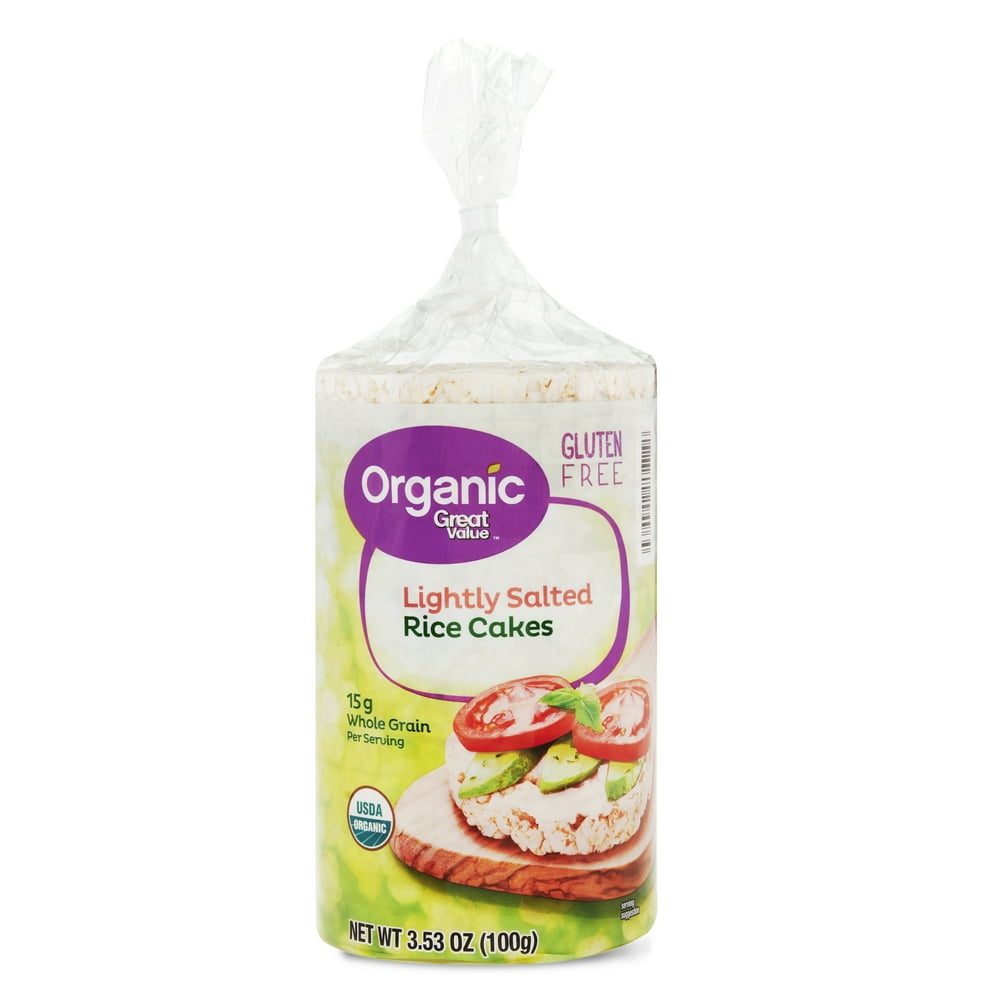 Great Value Organic Lightly Salted Rice Cakes, 3.53 oz