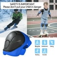 thumbnail image 7 of 6pcs Set of Knee Pads Elbow Pads Guards Protective Gear Set Safety Gear for Roller Skates Cycling Bike Skateboard Inline Skatings Scooter Riding Sports -Blue, 7 of 7