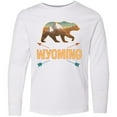 thumbnail image 3 of Inktastic Wyoming Vacation Bear Silhouette Long Sleeve Youth T-Shirt, 3 of 5