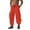 Orange, variant on Xzbqbs Work Pants for Men Casual Elastic Waist Drawstring Tapered Cargo Pants Stretch Lightweight Workout Joggers Cuffed Pants