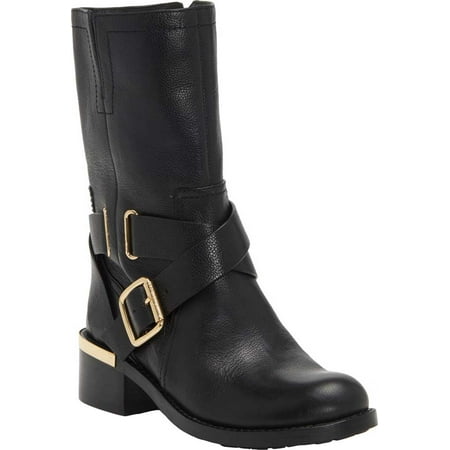 UPC 192151371945 product image for Women s Vince Camuto Wethima Moto Boot Black Butter Calf 6.5 M | upcitemdb.com