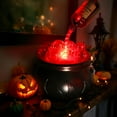 thumbnail image 5 of LED Halloween Witches Cauldron Light with Magic Floating Potion Bottles Indoor Color Changing Water Flow Effect Spooky Decoration for Home Table、Room、Party, 5 of 9