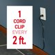 thumbnail image 4 of Cord Clips Command Round 13 clips transparentes con 16 tiras, 4 of 9