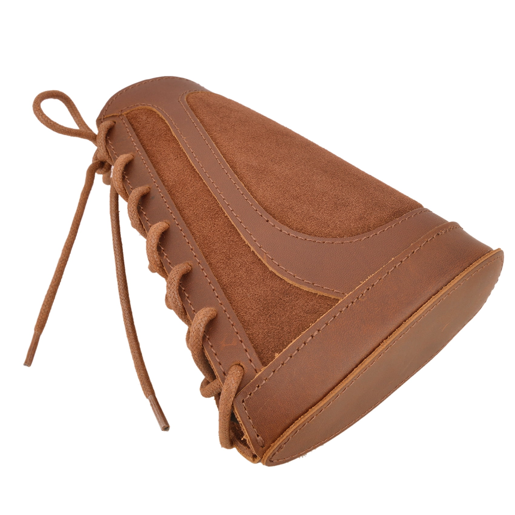 Cowhide Leather Shotgun Buttstock Shell Holder Pad for 16 Guage Right Handed Hunter Gift