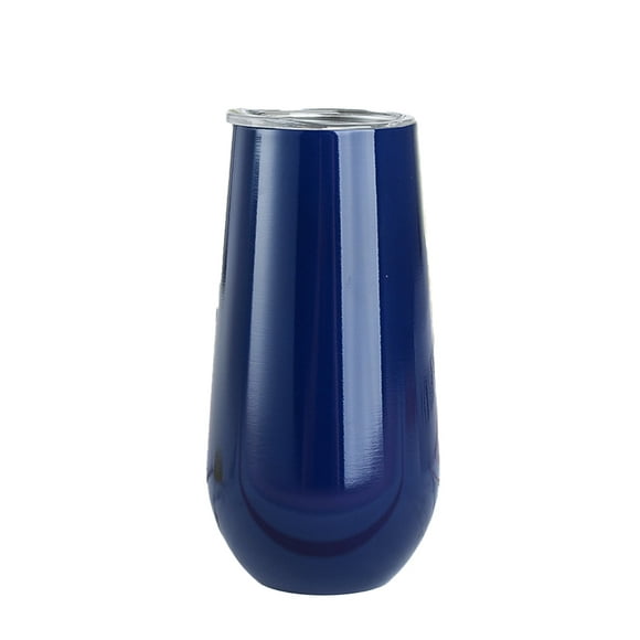 Yuarrent Copas de cóctel Estructura firme Flauta de champán Tostado GlassSipping Suministros para fiestas Vaso de vino Azul oscuro brillante Type2 NO2 Yuarrent HA060909-17