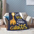 thumbnail image 6 of Gifaffe Blanket Super Cozy Soft Gifaffe Throw Blanket Warm Plush Fluffy Juts a Girl Who Loves Gifaffe Stuff Fleece Flannel Gifts Blankets for Women Girls Boys Adults 50"X40", 6 of 6