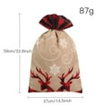 thumbnail image 4 of Christmas Buffalo Plaid Drawstring Bags Red and Black Plaid Xmas Burlap Bag Reusable Treat Candy Bag Cotton Gift Bags with Drawstrings for Candy Wrapper Christmas Party Favors, 4 of 7