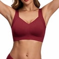 thumbnail image 4 of Mifsaly Womens Wireless Sports Bra with V Neck Wide Shoulder Straps Smooth Molded Cups and Longline Underband Comfortable Active Bralette for Yoga Fitness and Daily, 4 of 7