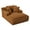 Orange-B, variant on Aukfa 66" Oversized Chaise Lounge Indoor, Corduroy Sleeper Sofa Bed, Upholstered Couch, No Assembly Required for Living Room, Bedroom, White