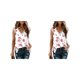 thumbnail image 4 of Minnieouse Chaleco de algodón estampado para mujer, sin mangas, cuello en V, encaje, camiseta sin mangas , fiesta de vacaciones, ropa básica, Type15 NO15, 4 of 6