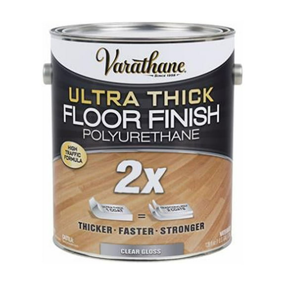 Varathane Transparent Gloss Clear Water-Based Acrylic Urethane Floor Finish 1 gal